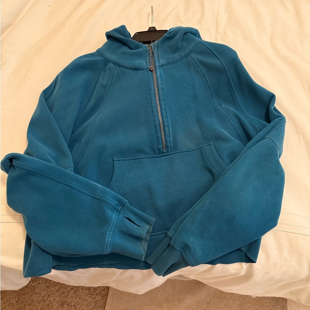 Lululemon Athletica Scuba Blue Pullover Hoodie